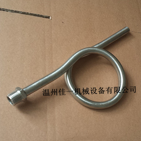温州出产不锈钢压力表弯管（一端外螺纹一端焊接口）