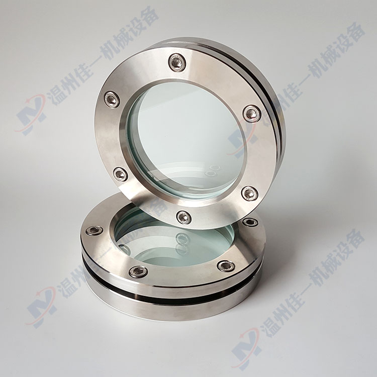 加工定制不锈钢法兰视镜（内六角沉孔螺丝） 平焊法兰对夹视镜