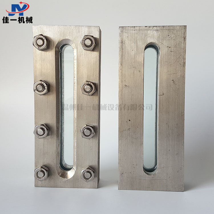 不锈钢方形焊接板式液位计 条形焊接玻璃板液位计 焊接液位计